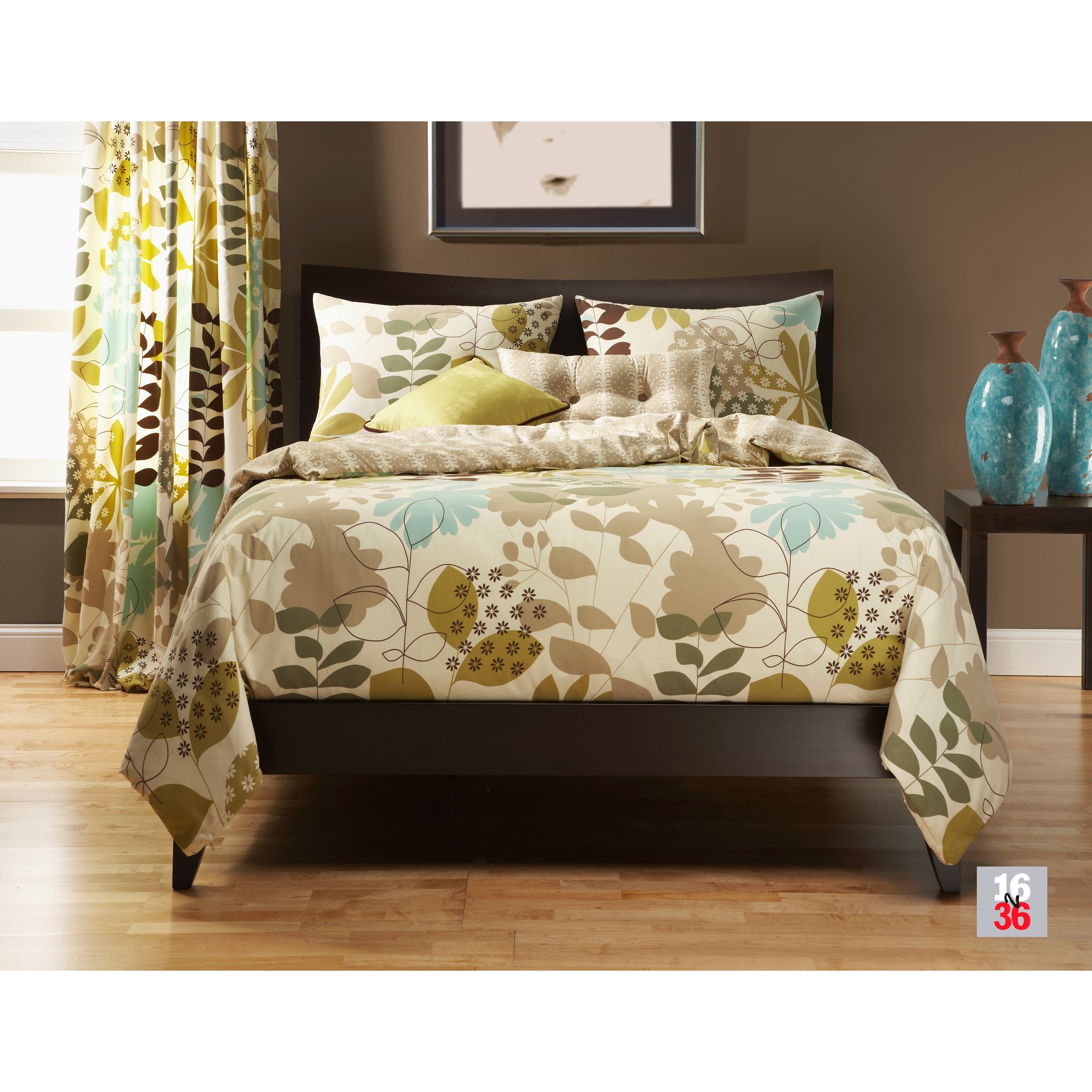 English Garden Reversable 4 piece Duvet Cover Set