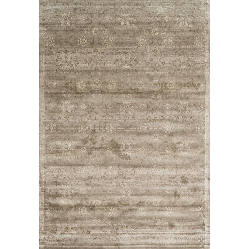 Alexander Home Natalie Traditional Distressed Floral Damask Rug