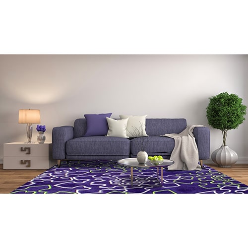 Alliyah Rugs Purple New Zealand Wool Rug (9x12) Free Shipping Today