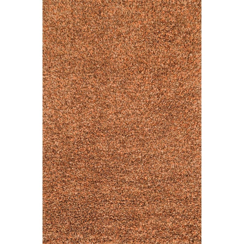 Alexander Home Baxter Mid-century Hand-woven Shag Rug - 3'6" x 5'6" - Rust