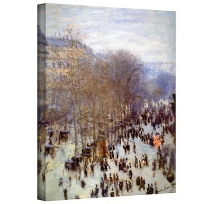 Claude Monet 'Boulevard Capucines' Gallery Wrapped Canvas - Multi