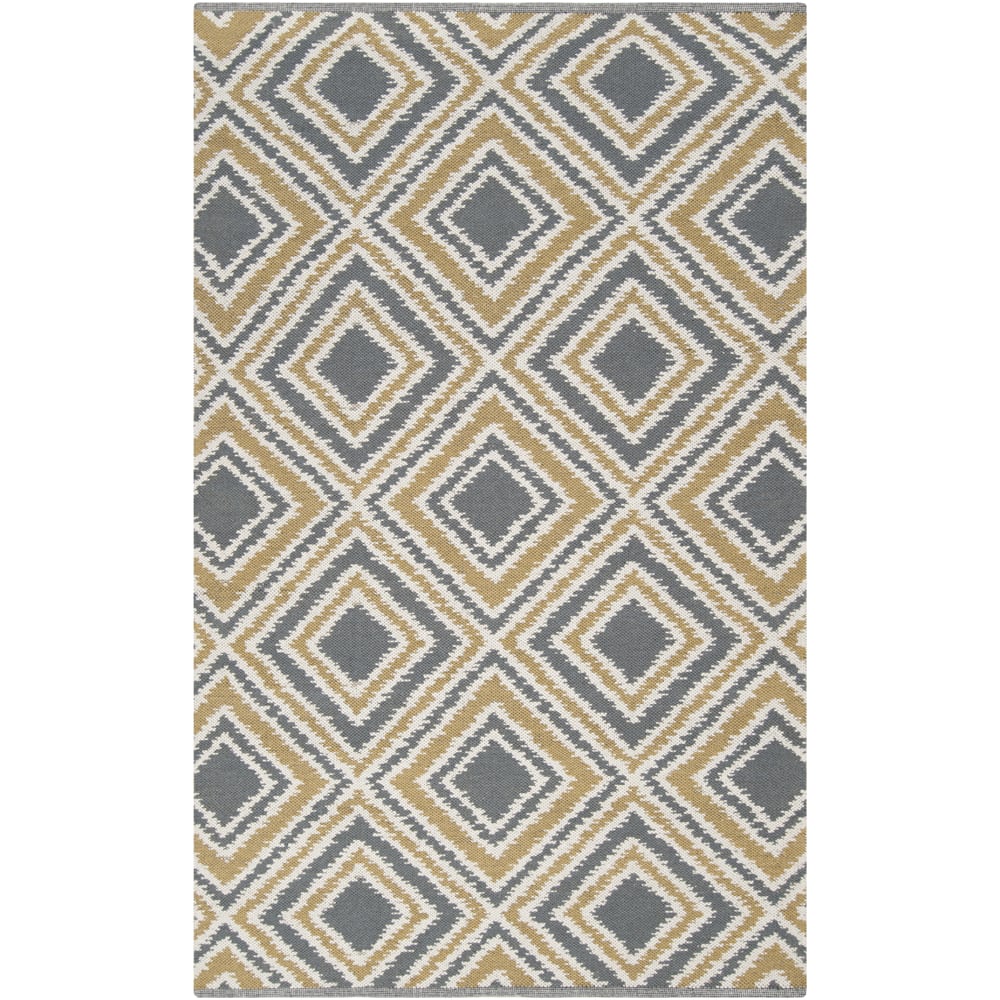 Hand-woven Tioga Gold Wool Area Rug - 8' x 11'