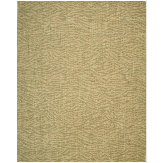 Nourison Cosmopolitan Area Rug - 3'6" x 5'6" - Beige/Green - Runner/Rectangle