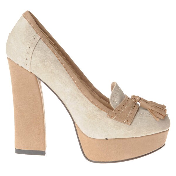 womens loafers with block heel