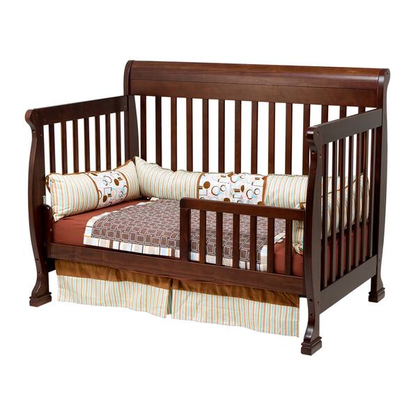 Shop Cadence Espresso 4 In 1 Convertible Crib With Toddler Rail