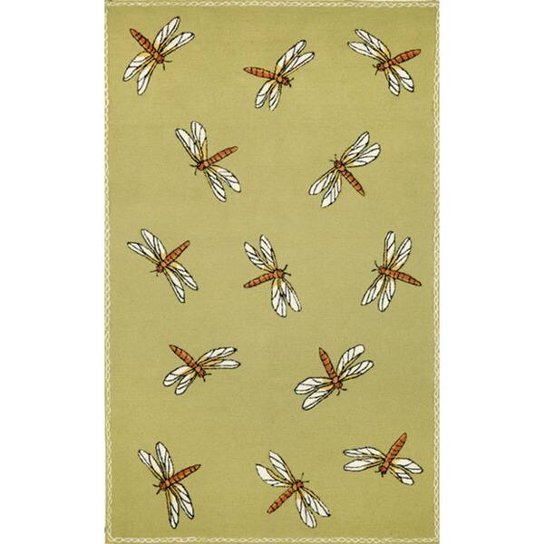 Summer Dragonfly Outdoor Rug (5' x 7'6) Bed Bath & Beyond 7642555