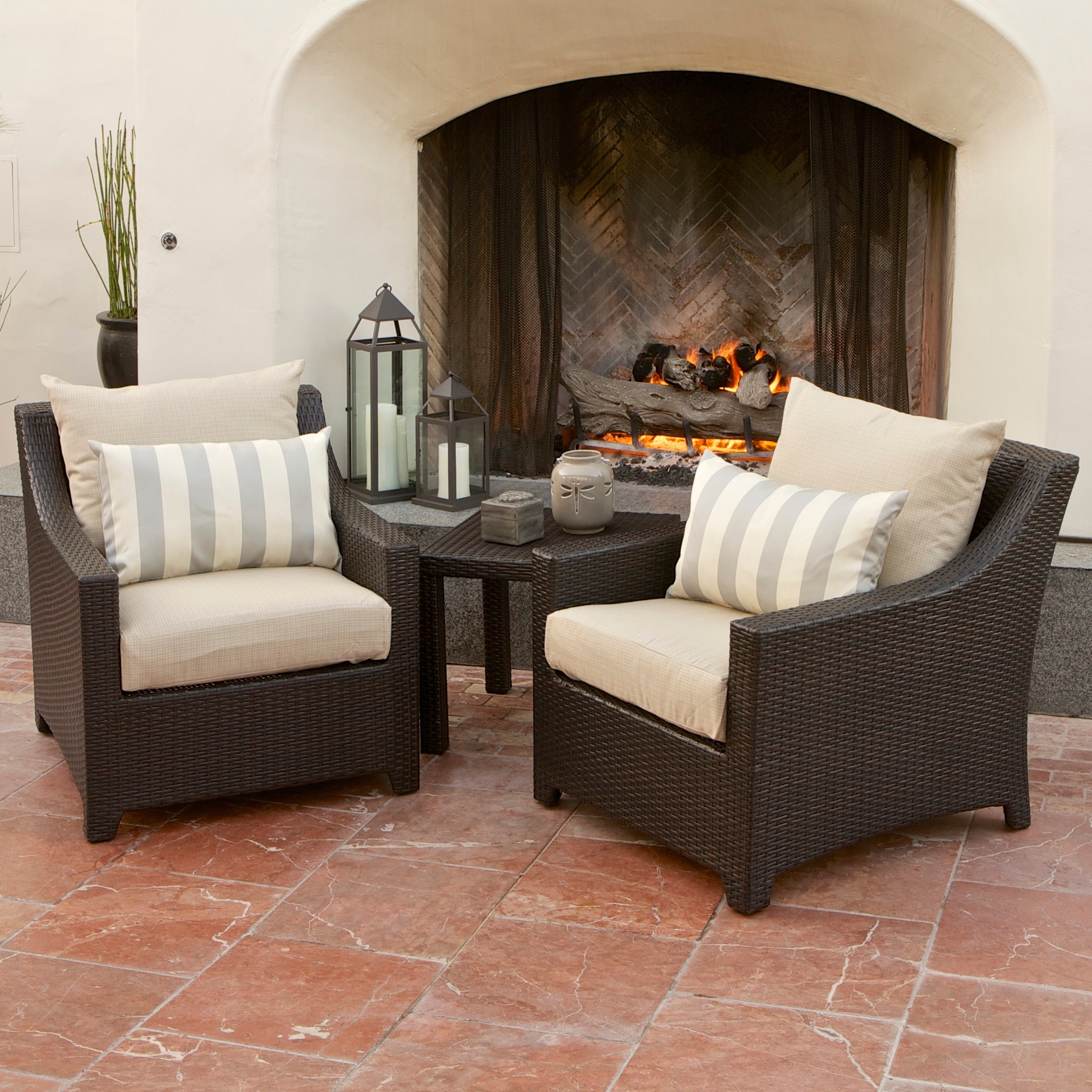 Rst Slate Club Chair And Side Table Patio Furniture Set