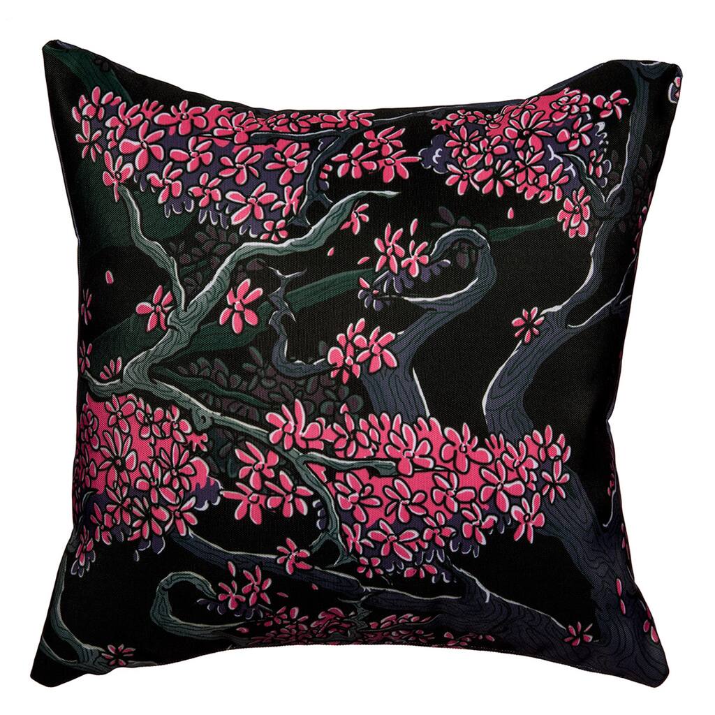 Maxwell Dickson Faces Trees Throw Pillow