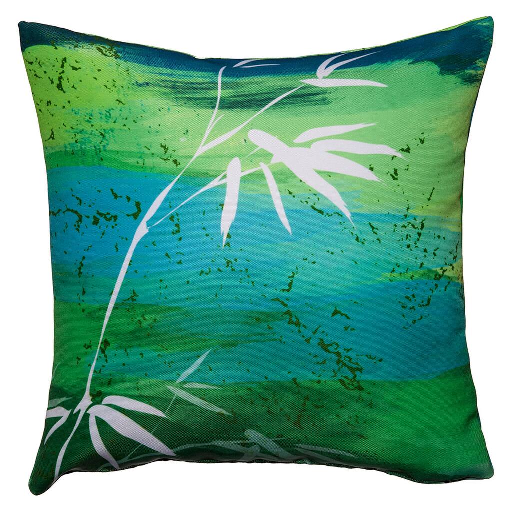 Maxwell Dickson Osaka Green Throw Pillow