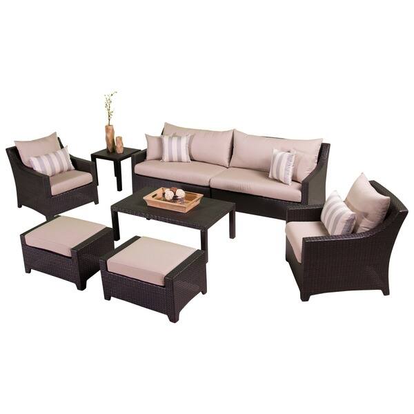 Rst Brands Slate 8 Piece Sofa Club Chair And Ottoman Outdoor Rst Brands Slate 8 Piece Sofa