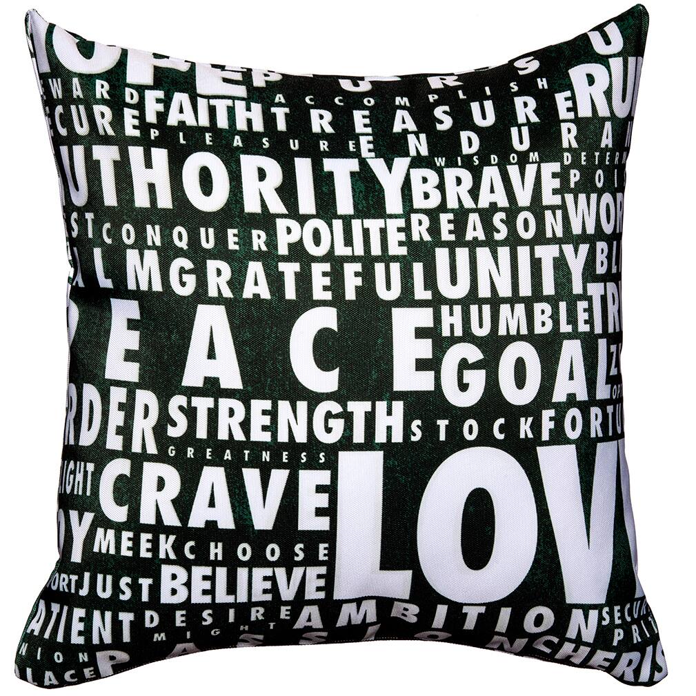 Maxwell Dickson Words Speak Throw Pillow