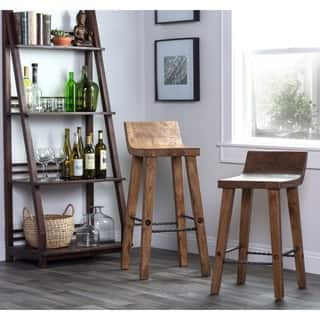 slide 1 of 1, The Gray Barn Gold Creek Natural Elmwood Counter Stool