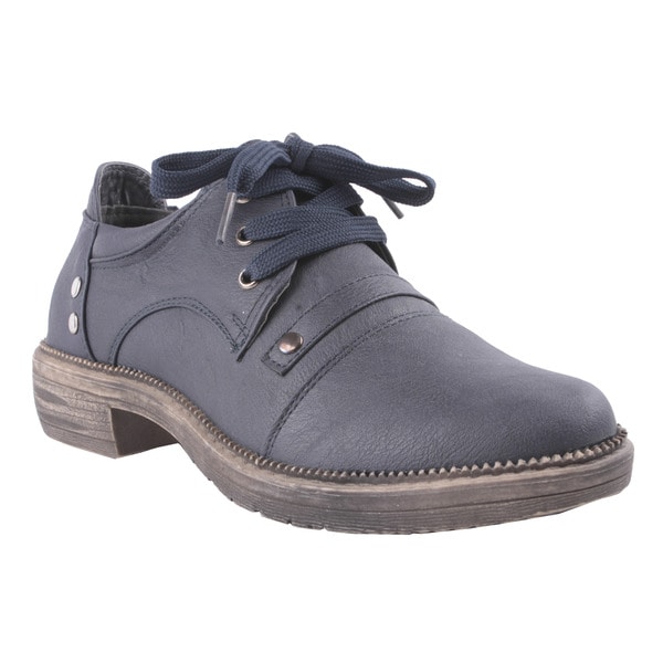 Liliana by Beston Women's 'Harvey' Navy Oxford Shoes LILIANA Oxfords