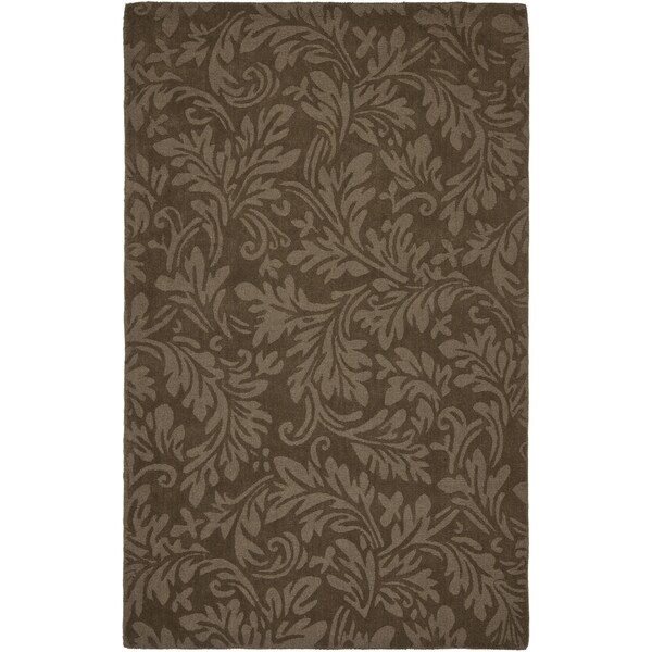Safavieh Handmade Fern Scrolls Light Brown New Zealand Wool Rug - 8'3 x 11'