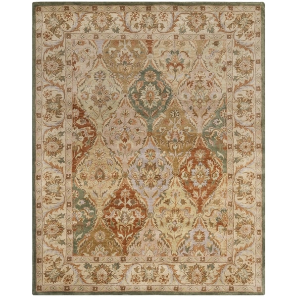 Safavieh Handmade Bakhtieri Multi/ Beige Wool Rug - 7'6 x 9'6