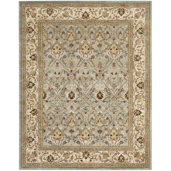 Safavieh Handmade Mahal Blue Grey/ Ivory New Zealand Wool Rug - 7'6 x 9'6