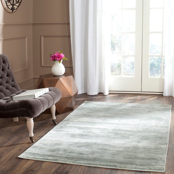 Safavieh Handmade Mirage Modern Tonal Blue Viscose Area Rug (8' x 10')