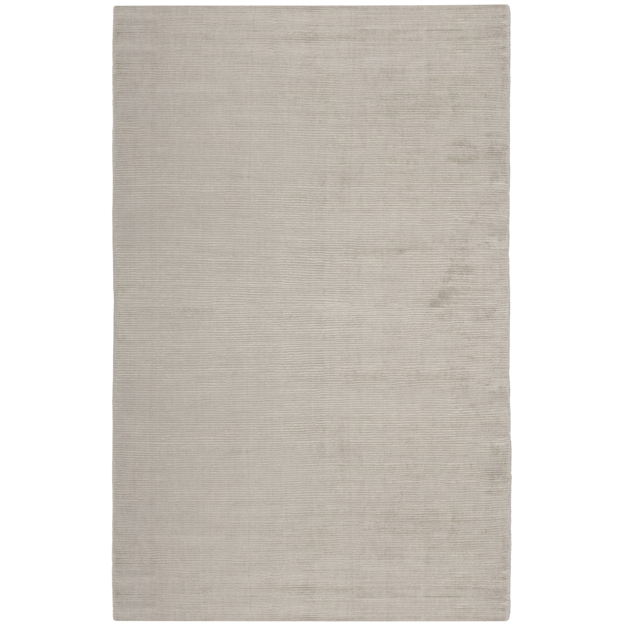 Hand knotted Mirage Light Silver Viscose Rug (4 X 6)