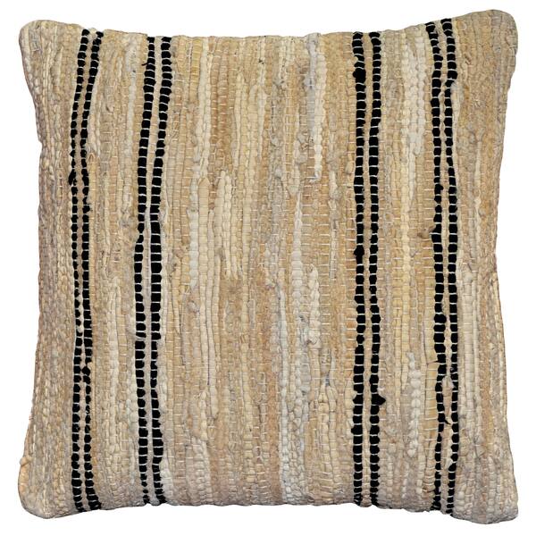 Shop Tan Leather Matador 18 Inch Decorative Pillow On Sale