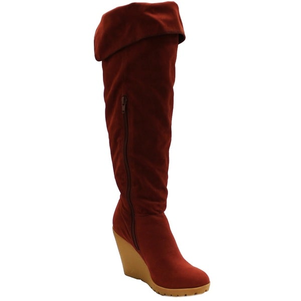 knee high wedge boots canada