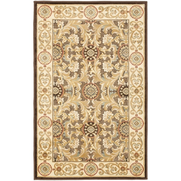 Safavieh Paradise Eden Tranquil Brown/ Ivory Viscose Rug - 8' x 11'-2"
