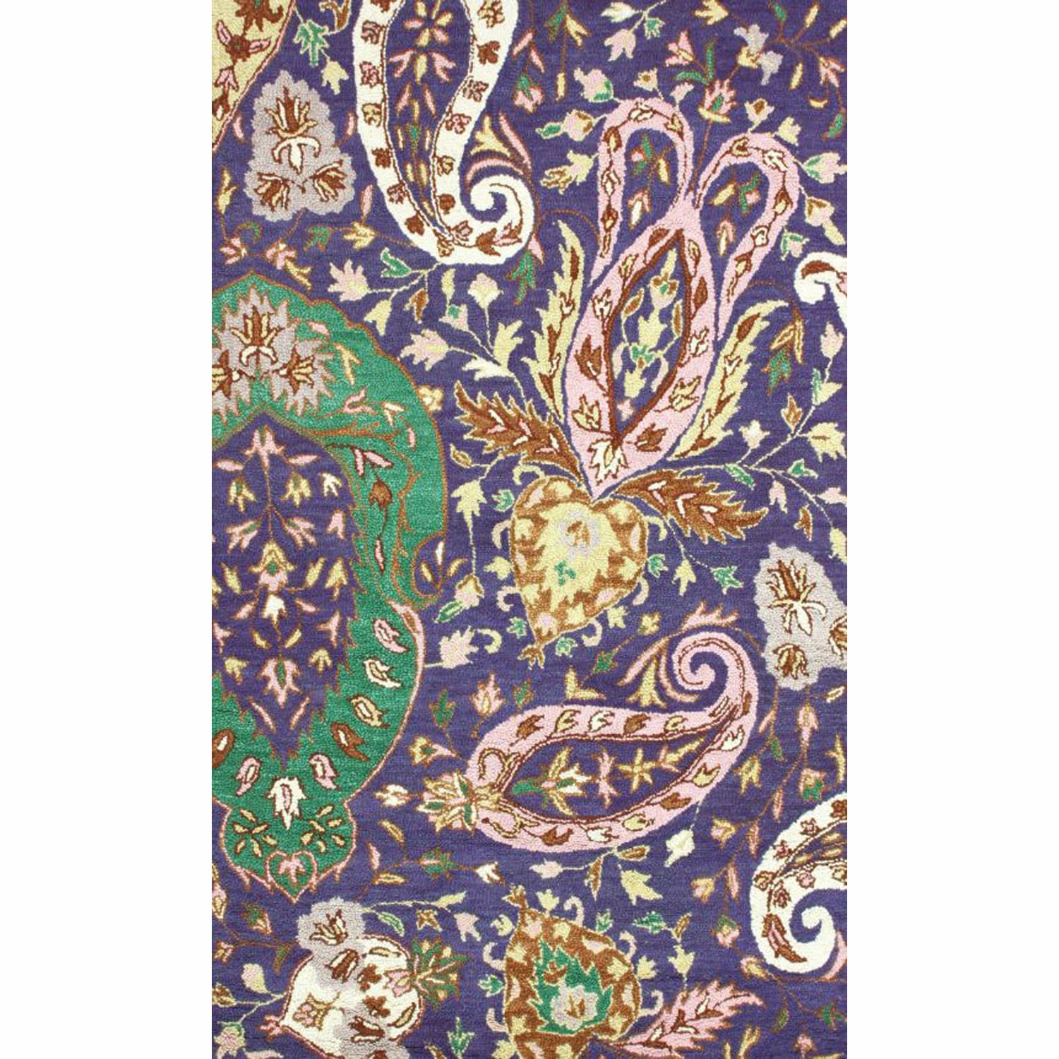 Nuloom Handmade Paisleys Multi Wool Rug (5 X 8)