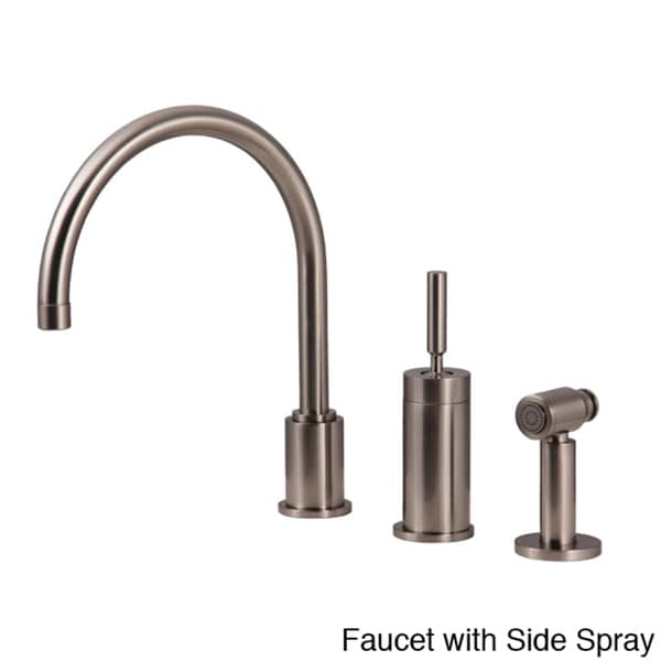 extra stick forte Side Fontaine Single handle Kitchen with Spray Vincennes Chrome Faucet