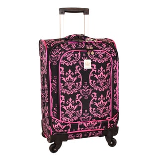 Jenni Chan Black/ Pink Dots 360 Quattro 21-inch Carry-On Spinner ...