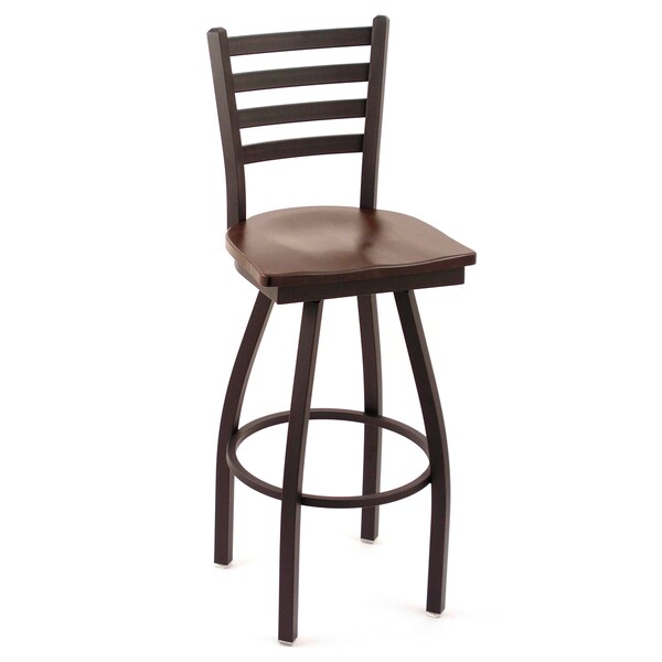 Cambridge Cherry Oak Extra Tall Swivel Barstool   15065535  