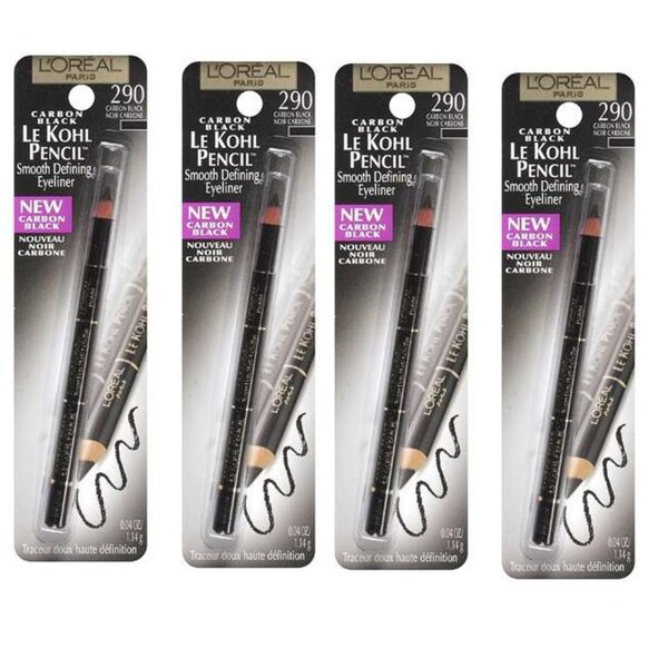 Shop L'Oreal Le Kohl Carbon Black 290 Pencil EyeLiner (Set of 4) Free Shipping On Orders Over
