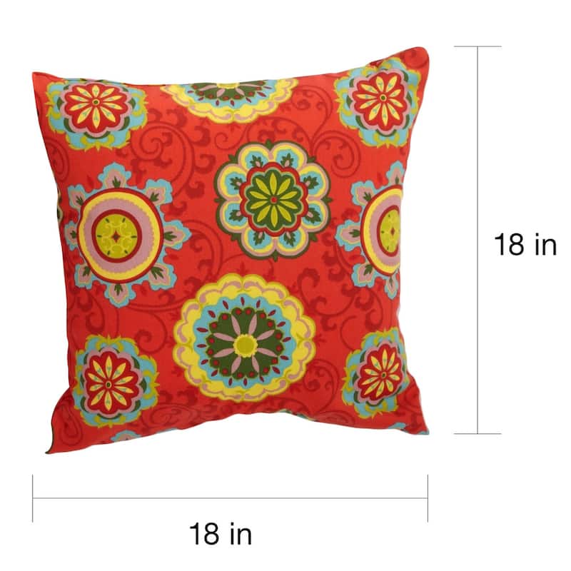 17-inch All-weather Outdoor Throw Pillows (Set of 2, Multiple Patterns)