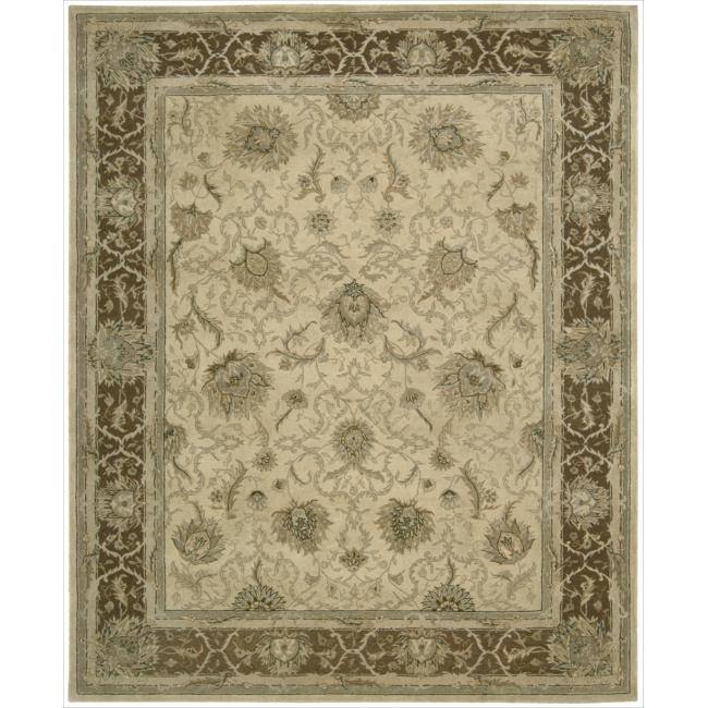 Nourison Heritage Hall Hand-tufted Area Rug - Beige - 5'6" x 8'6" - Rectangle