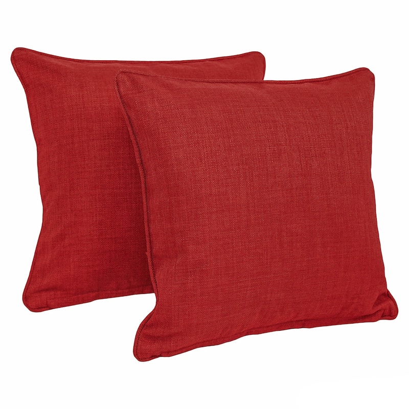 Blazing Needles 17-inch All-Weather Throw Pillow (Set of 2)