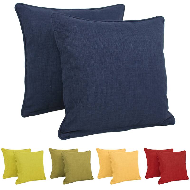 Blazing Needles 17-inch All-Weather Throw Pillow (Set of 2)
