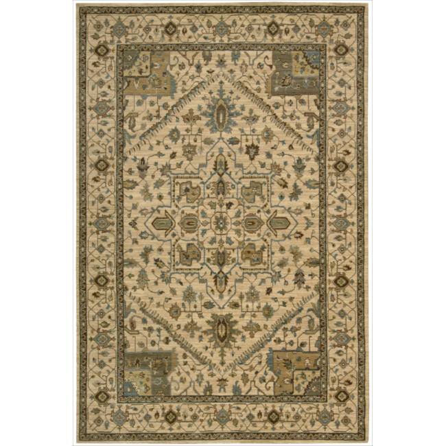 Nourison Living Treasures Area Rug - 5'6" x 8'3" - Beige - Runner/Rectangle