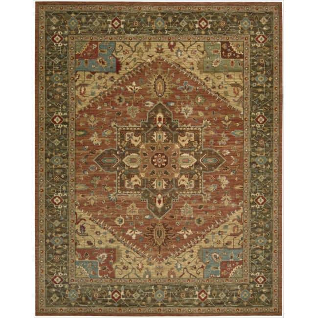 Nourison Living Treasures Area Rug - 8'3" x 11'3" - Rust/Red - Runner/Rectangle