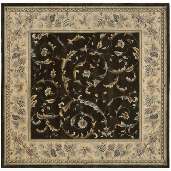Nourison Versailles Palace Hand-tufted Area Rug - 8' Square - Green - Square