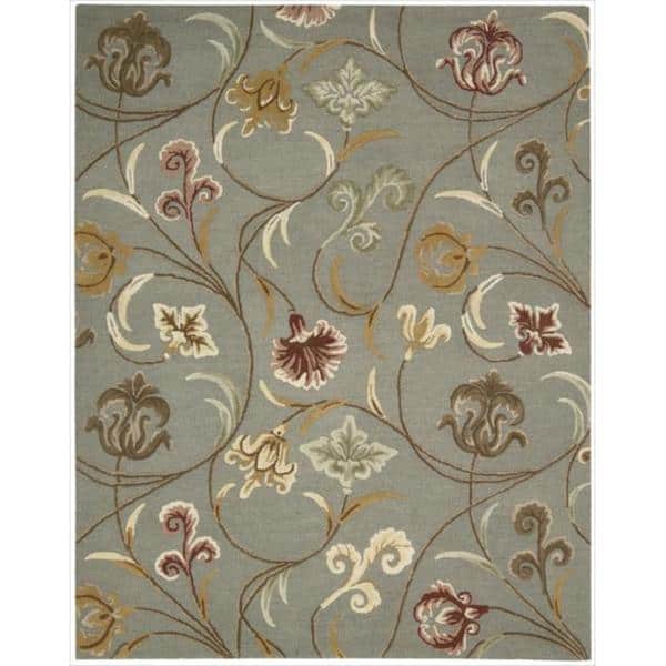 slide 2 of 7, Nourison In Bloom INB09 Hand-tufted Area Rug 2'6" x 4' - Smoke - Rectangle