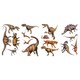 preview thumbnail 1 of 1, Dinosaurs Peel & Stick Wall Decal Art
