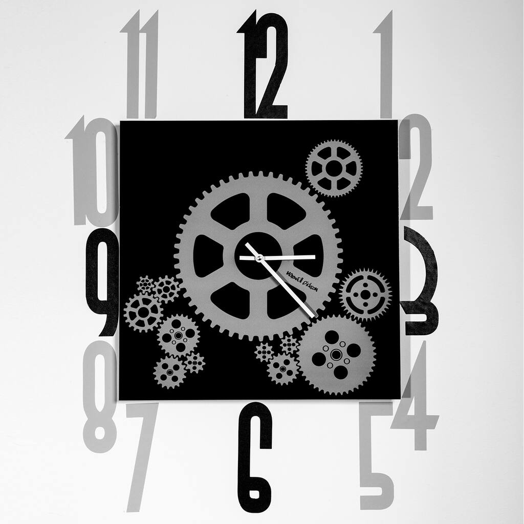 Maxwell Dickson 'Mechanical Gears' 15-inch Wall Clock