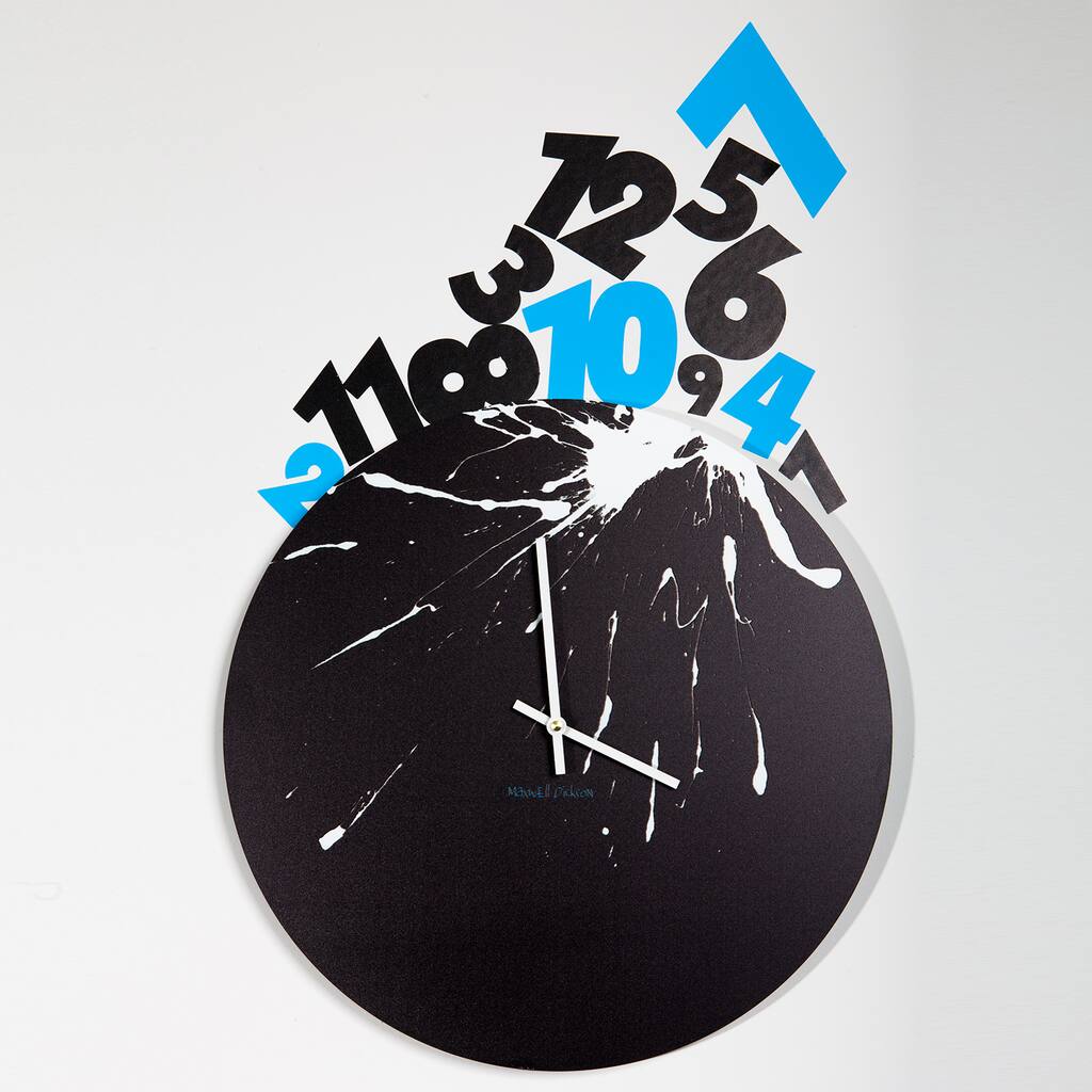 Maxwell Dickson 'Numbers Piled Up' 15-inch Wall Clock