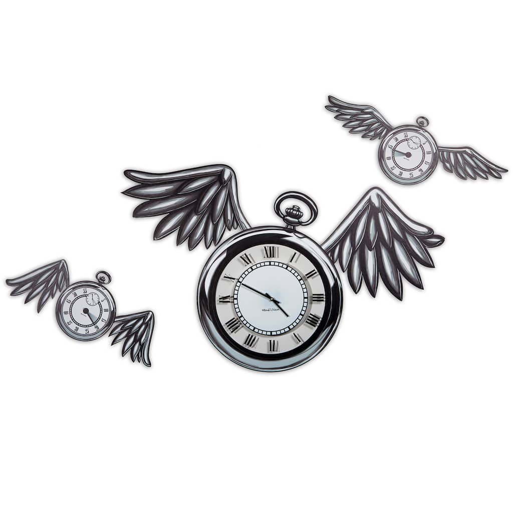 Maxwell Dickson 'Time Flies' 15-inch Wall Clock