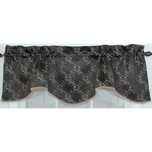 Shop RLF Home Tahoe Chocolate Bravo Valance - Free Shipping On Orders ...