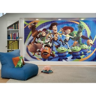 Toy Story 3 Chair Rail Prepasted Wall Art Mural (6' x 10.5')