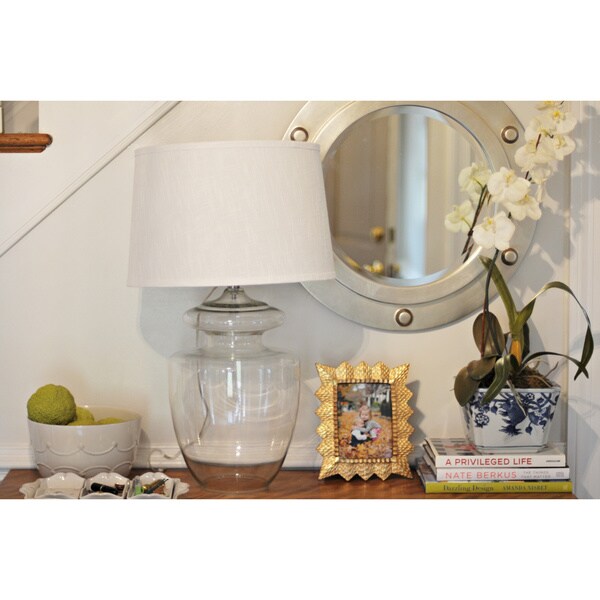 Design Craft Baden 29" Table Lamp - Clear Glass