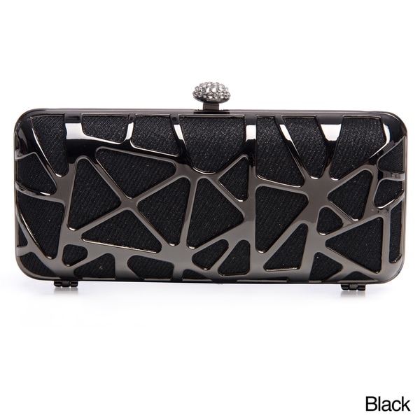 J. Furmani Women's Cut-out Hardcase Shiny Clutch