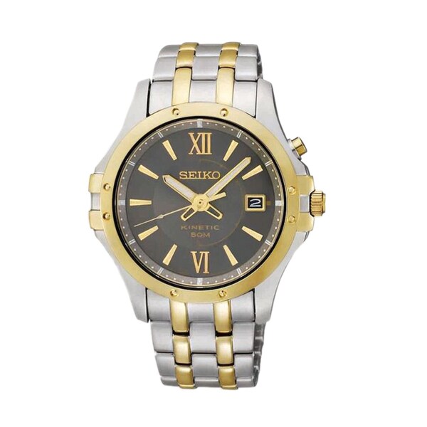seiko kinetic two tone
