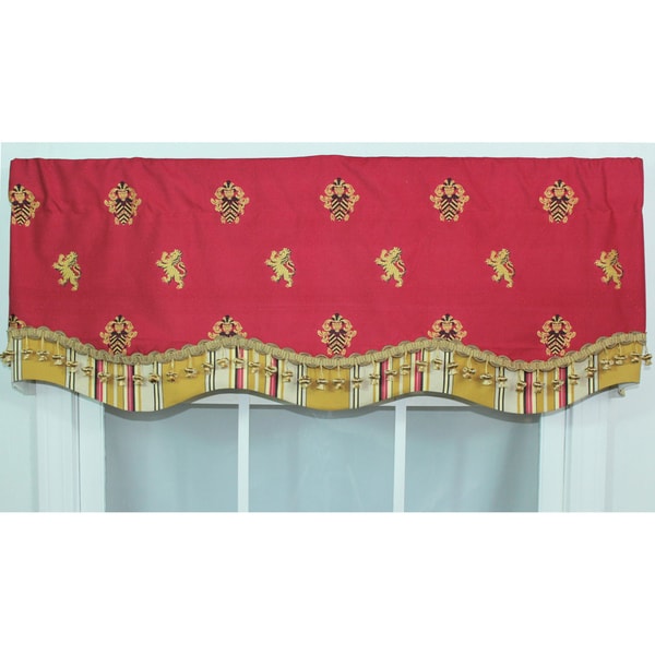 Knights Bridge Crimson Glory Valance RLF HOME Valances