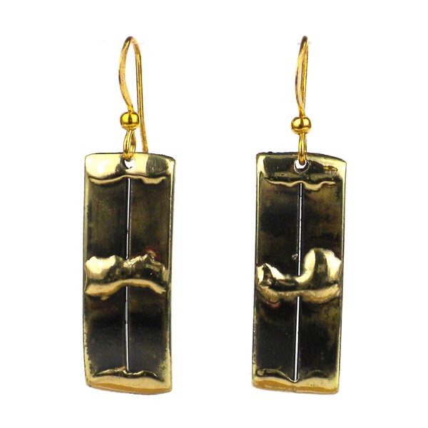 Shop Handmade Brass Struts Earrings (South Africa) Free Shipping On