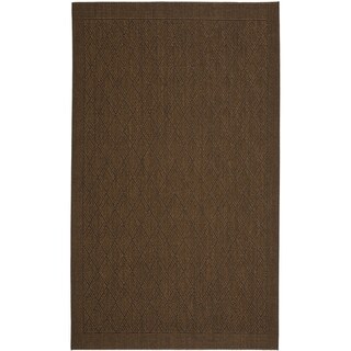 Palm Beach Chocolate Brown Sisal Rug (4' x 6') Safavieh 3x5   4x6 Rugs
